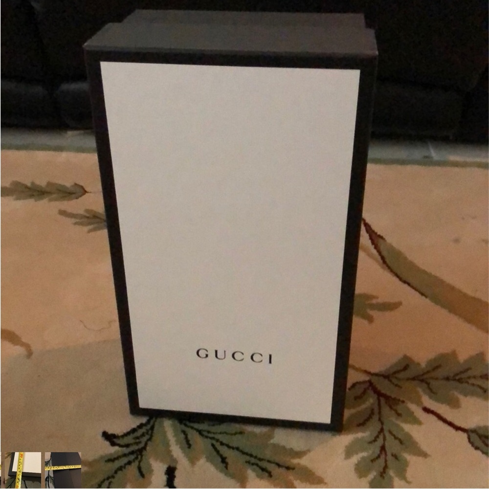 Gucci White and Black Box Heels